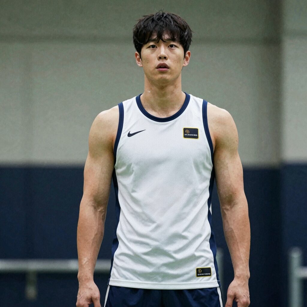 황인범 페예노르트 유니폼을 입고 스트렝스 훈련 중인 모습