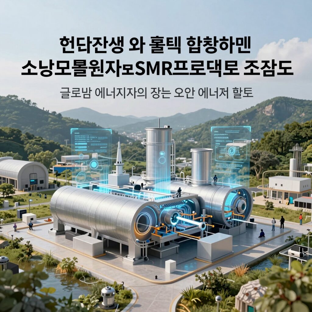 현대건설과 홀텍이 협력하는 소형모듈원자로 SMR 프로젝트 조감도, 글로벌 에너지 전환의 핵심