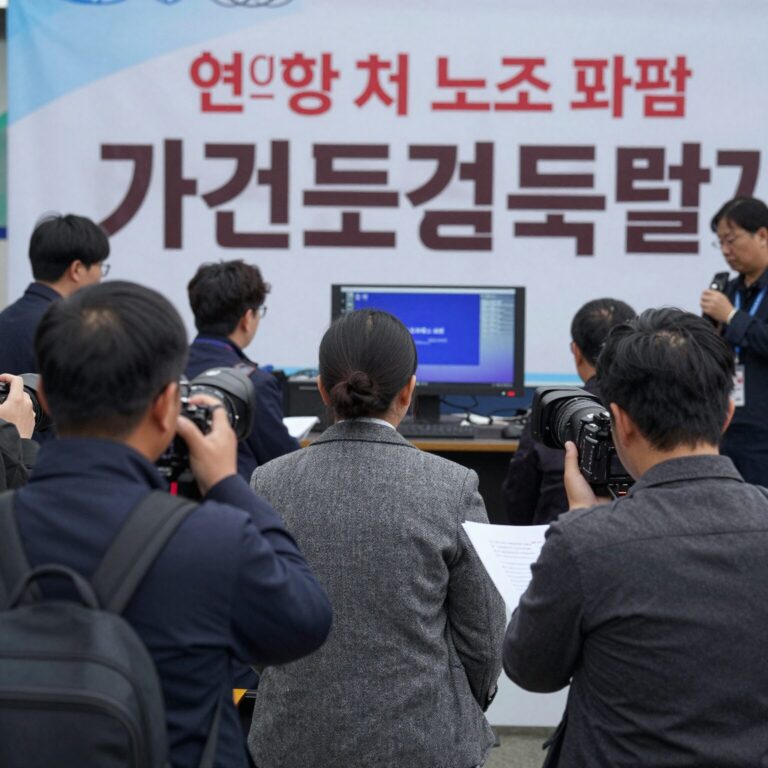 현대차 노조 파업 가결 표결 결과 발표 현장