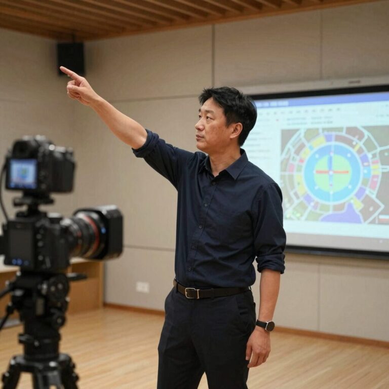 이재석 경사 팀장이 현장에서 지휘하는 모습