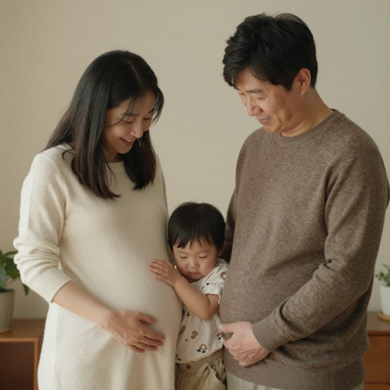 조정석과 거미 부부가 둘째 아이의 임신을 알리는 따뜻한 사진