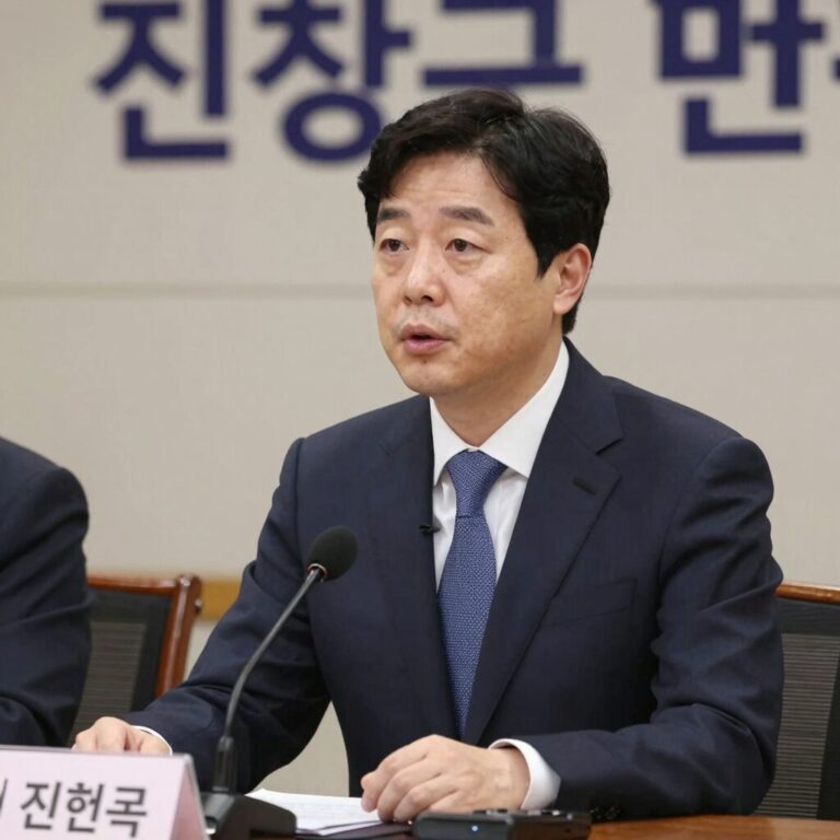 조현욱 위원장이 진상규명위원회 출범 브리핑에서 발언하는 모습