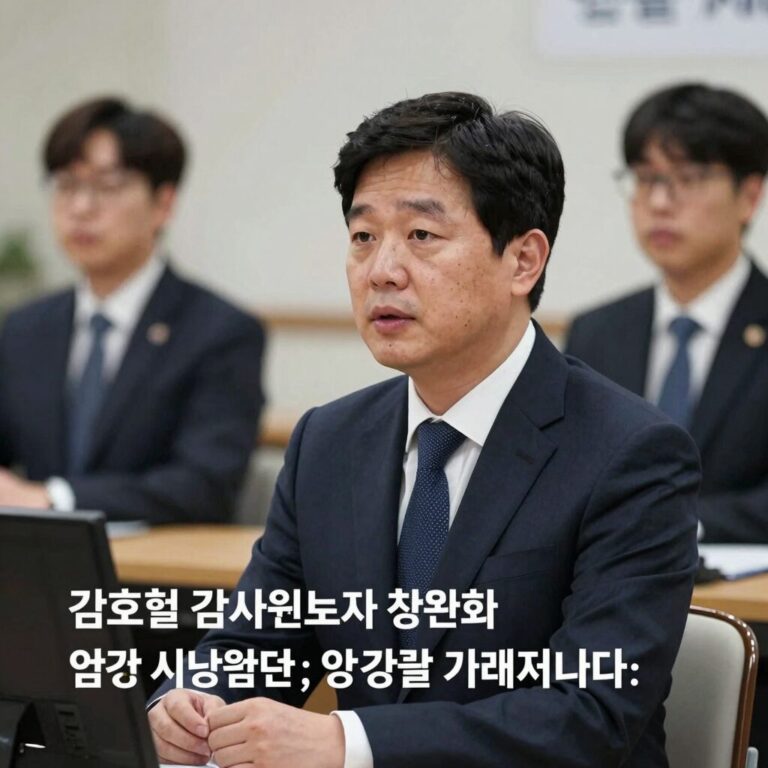 김호철 감사원장 후보자 청문회에서 질문에 답변하는 모습