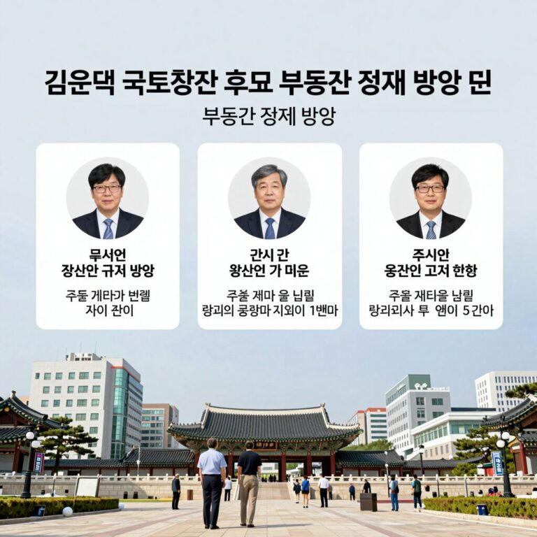 김윤덕 국토부장관 후보자의 부동산 정책 방향 개념도, 주택 공급과 규제 완화 사이 균형