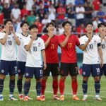 대한민국 축구 대표팀이 체코를 상대로 2대1 역전승을 거둔 후 선수들이 함께 기뻐하는 모습