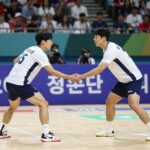 LPBA 결승전 정수빈과 임경진 선수의 대결 장면
