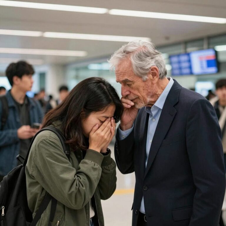 마크 피터슨 교수와 제자들이 인천공항에서 재회하며 감격하는 모습