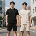 남성 래쉬가드 세트 추천 레이지비 오버핏 남성 래쉬가드 세트 레이지비 오버핏 긴팔 블랙 베이지 쇼츠 조합