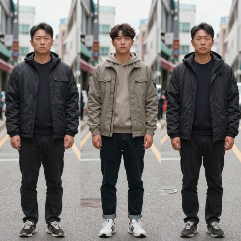 남자 나시티 다양한 핏 비교 실사용 후기