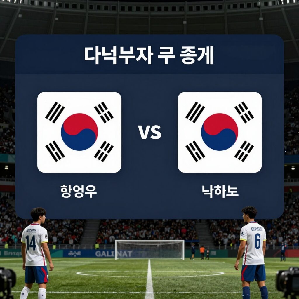 한국 대 멕시코 축구 중계 화면