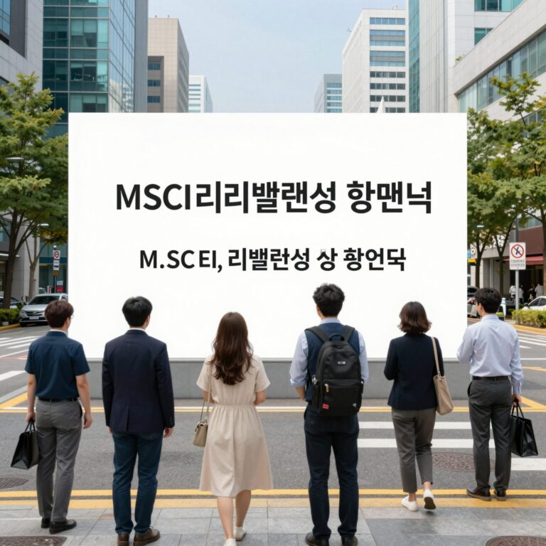 MSCI 리밸런싱 개념도