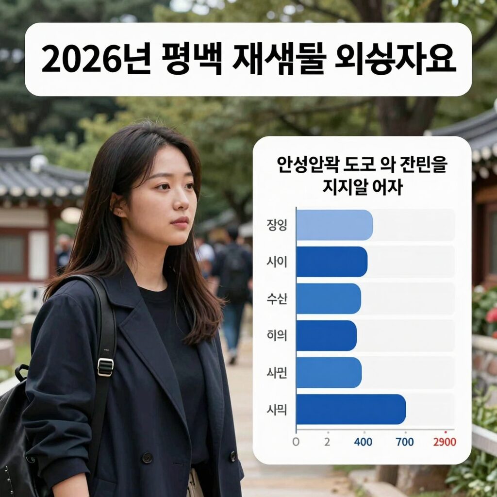 2026년 평택을 재선거 여론조사 지지율 그래프