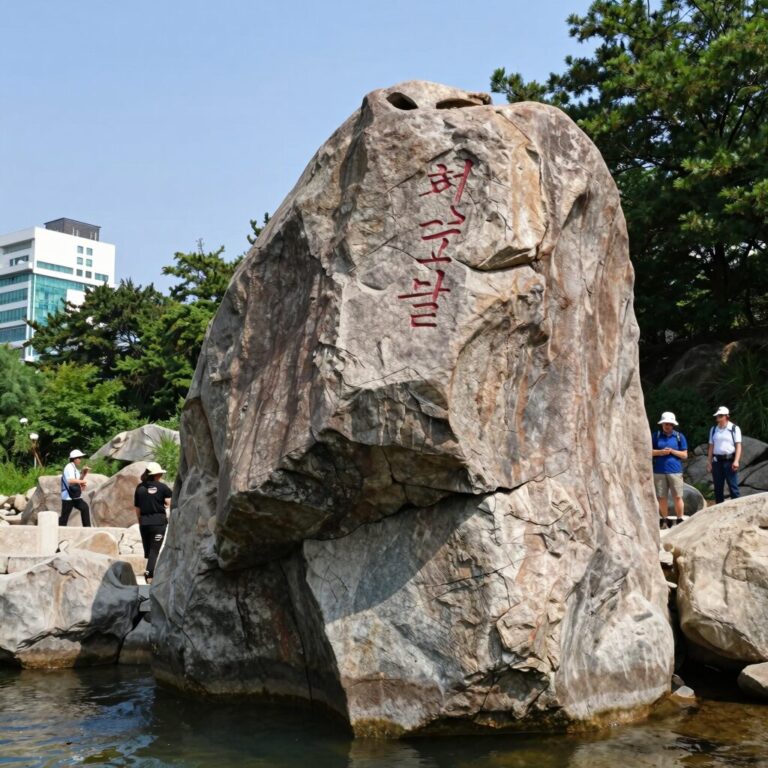 한탄강 래프팅 B코스에서 바라본 주상절리와 협곡 풍경
