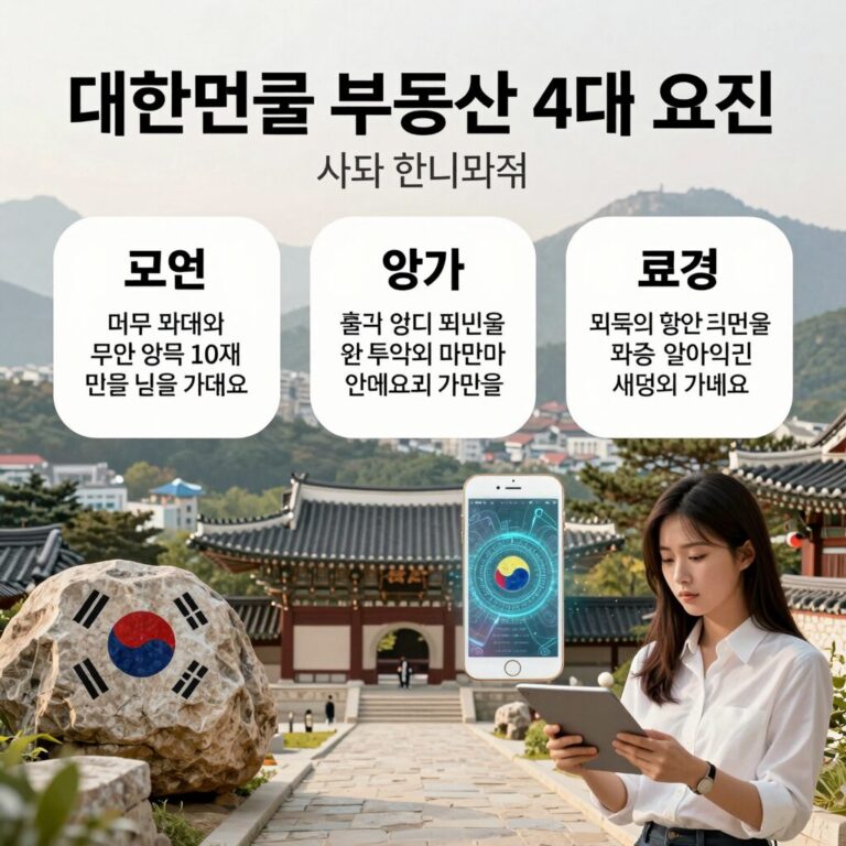 대한민국 부동산 4대 요인 인포그래픽