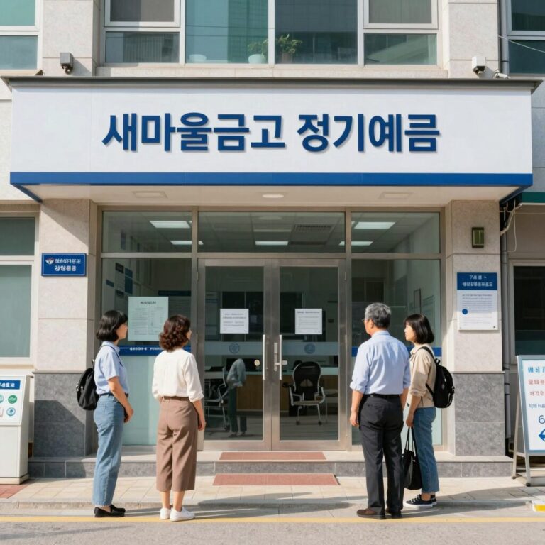 새마을금고 정기예금 예금자보호와 경영등급 확인 표