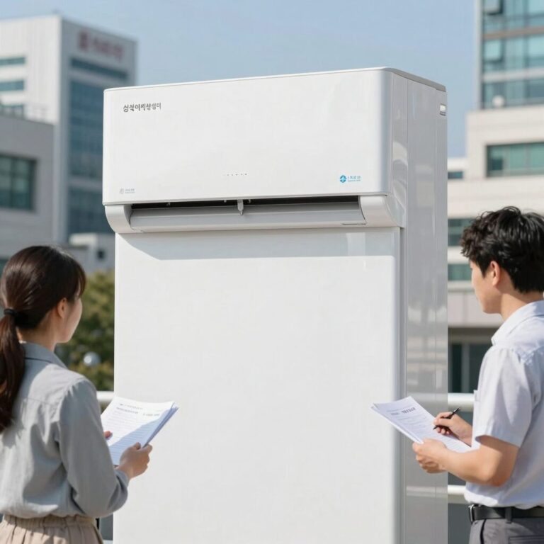 삼성 에어컨 서비스센터 전화번호와 AS 예약 방법을 안내하는 이미지