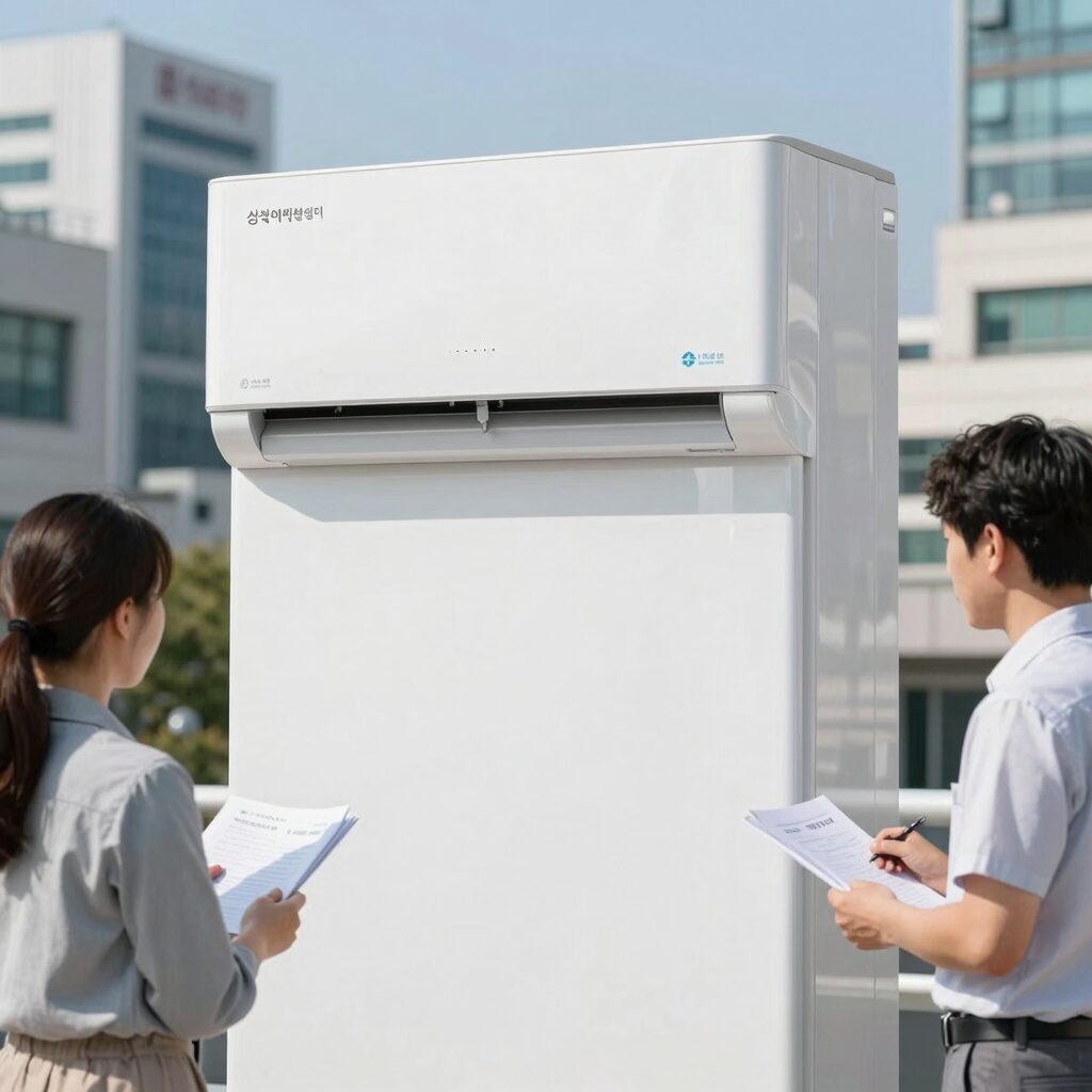 삼성 에어컨 서비스센터 전화번호와 AS 예약 방법을 안내하는 이미지