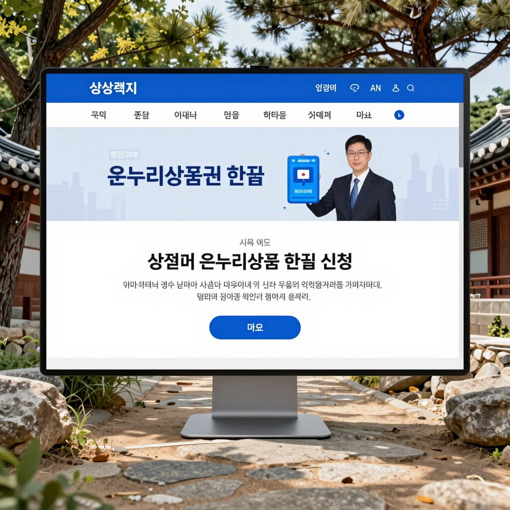 삼성전자 온누리상품권 환급 신청 페이지 화면