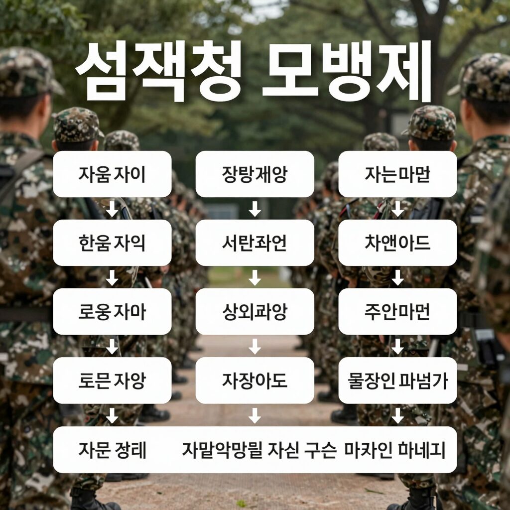 선택적 모병제 개념도 - 지원자가 선발 과정을 거쳐 군 복무를 하는 구조