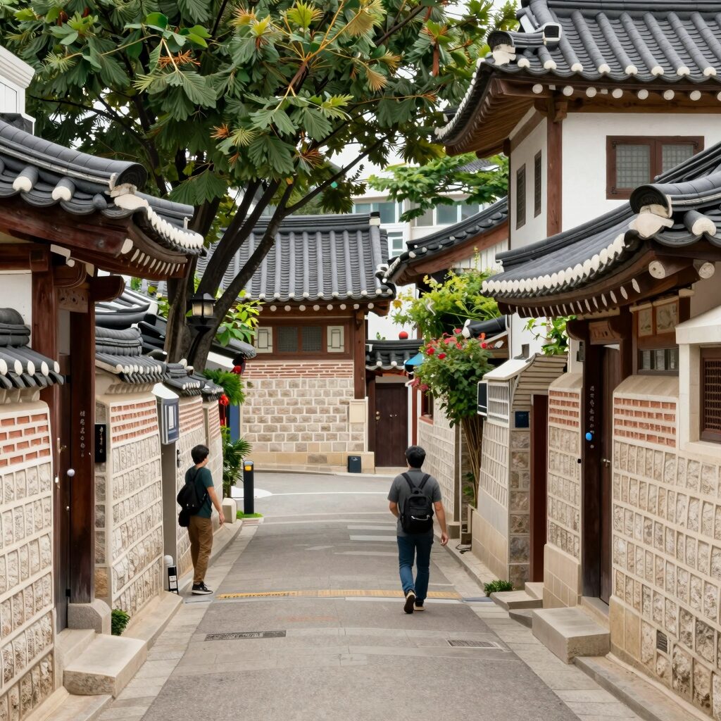 서대문 영천시장 입구와 골목 풍경