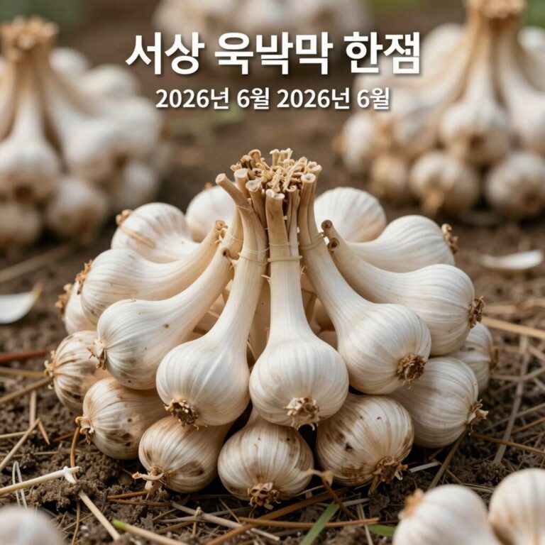 서산 육쪽마늘 한접 가격 시세 2026년 6월