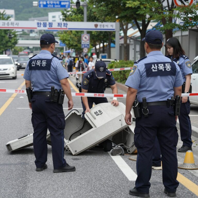 신목동역 교통사고 현장 모습과 경찰 조치 상황