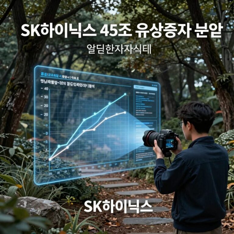 SK하이닉스 45조 유상증자 분석 그래프
