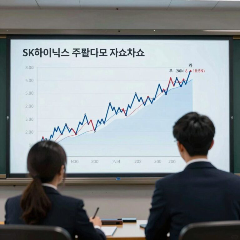 SK하이닉스 주가 차트 AI 반도체 호황