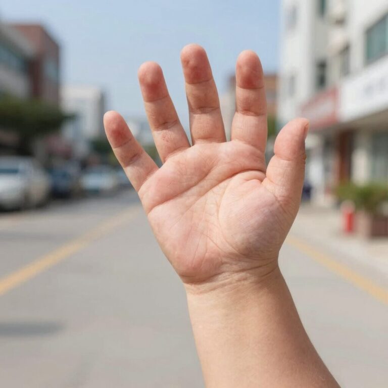 모기에 물려 부어오른 아기 팔의 스키터 증후군 증상