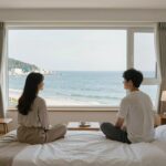 양양 솔게스트하우스 도미토리 오션뷰 침대