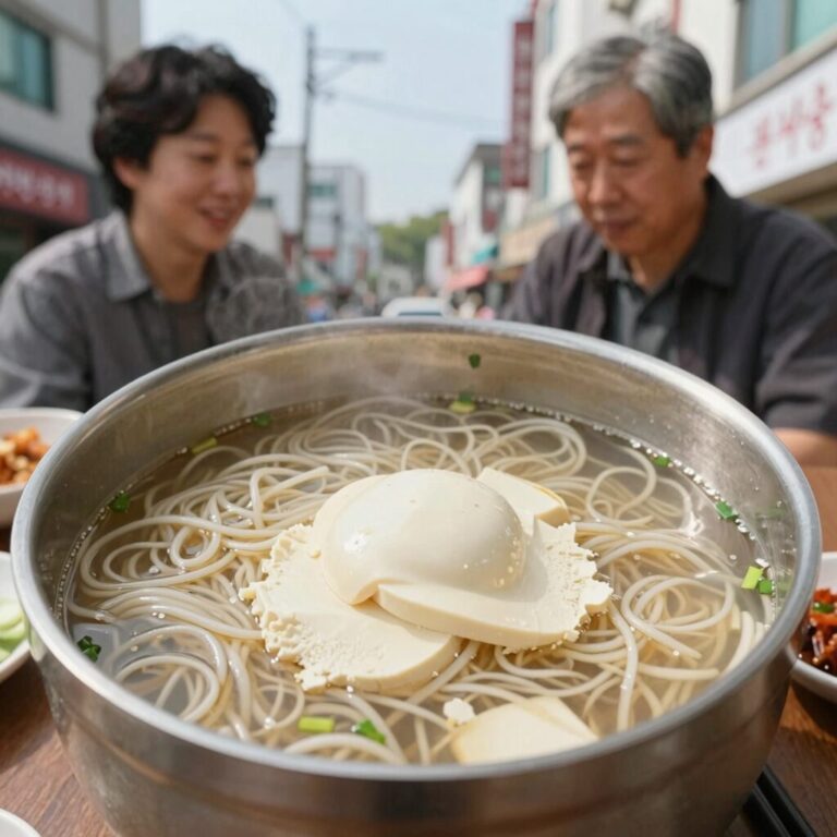 백종원 두부 콩국수 완성 사진