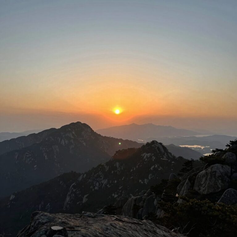 블루마운틴 선셋 투어에서 본 황홀한 노을과 산맥 풍경