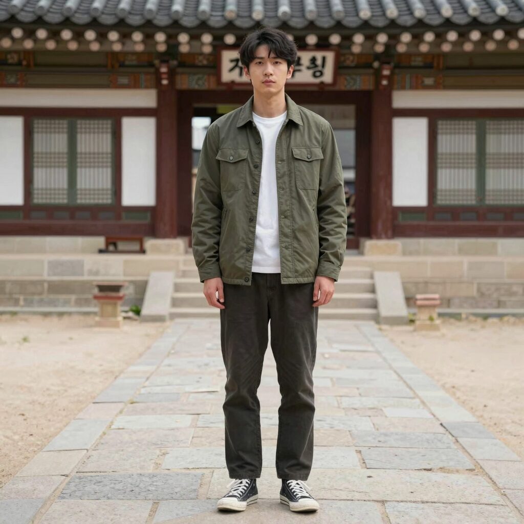 안보현 스프링피버 문신토시 착용 모습