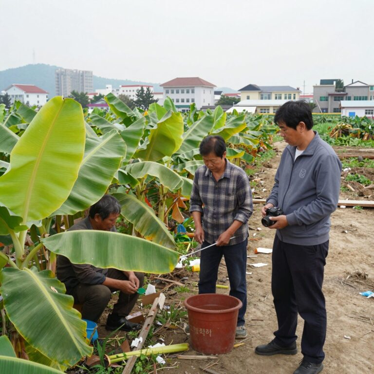 우간다 불람불리 산사태 참사 이후 바나나 농장에서 일하는 살라피오 형제와 배우 이훈의 위로 장면