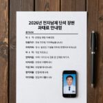 2026년 전자담배 단속 관련 이미지, 단속 공문과 과태료 안내문