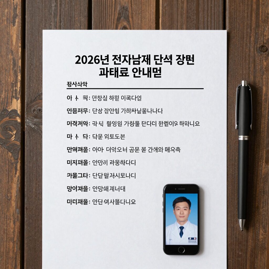 2026년 전자담배 단속 관련 이미지, 단속 공문과 과태료 안내문
