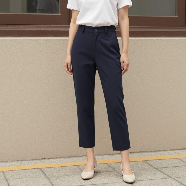 여성 7부바지 카프리 팬츠 스타일링 사진