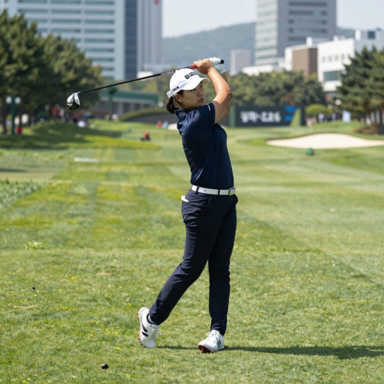 윤이나 드라이버 스윙 장면 LPGA 2026시즌
