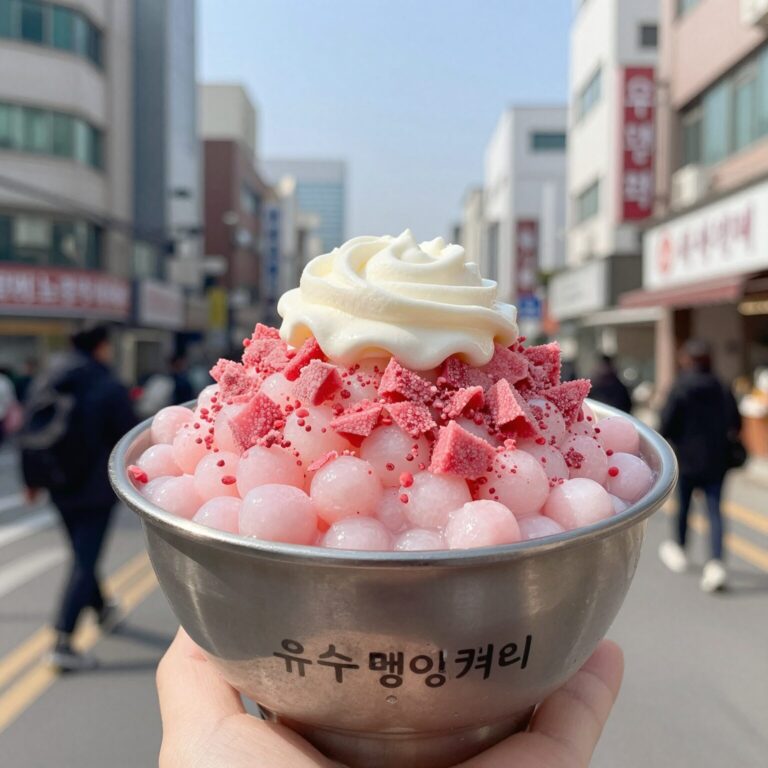 유수베이커리 눈꽃팥빙수