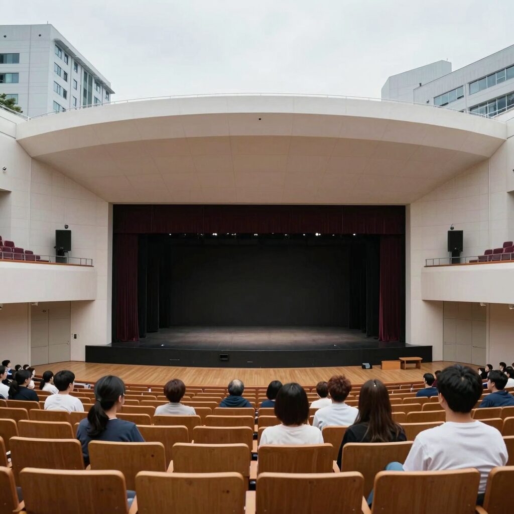 NYPC 공연장 내부 무대와 객석 모습