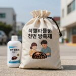 책벌레 퇴치를 위한 천연 방충제 주머니와 제습기