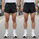 러닝 쇼츠 기장별 비교 사진
