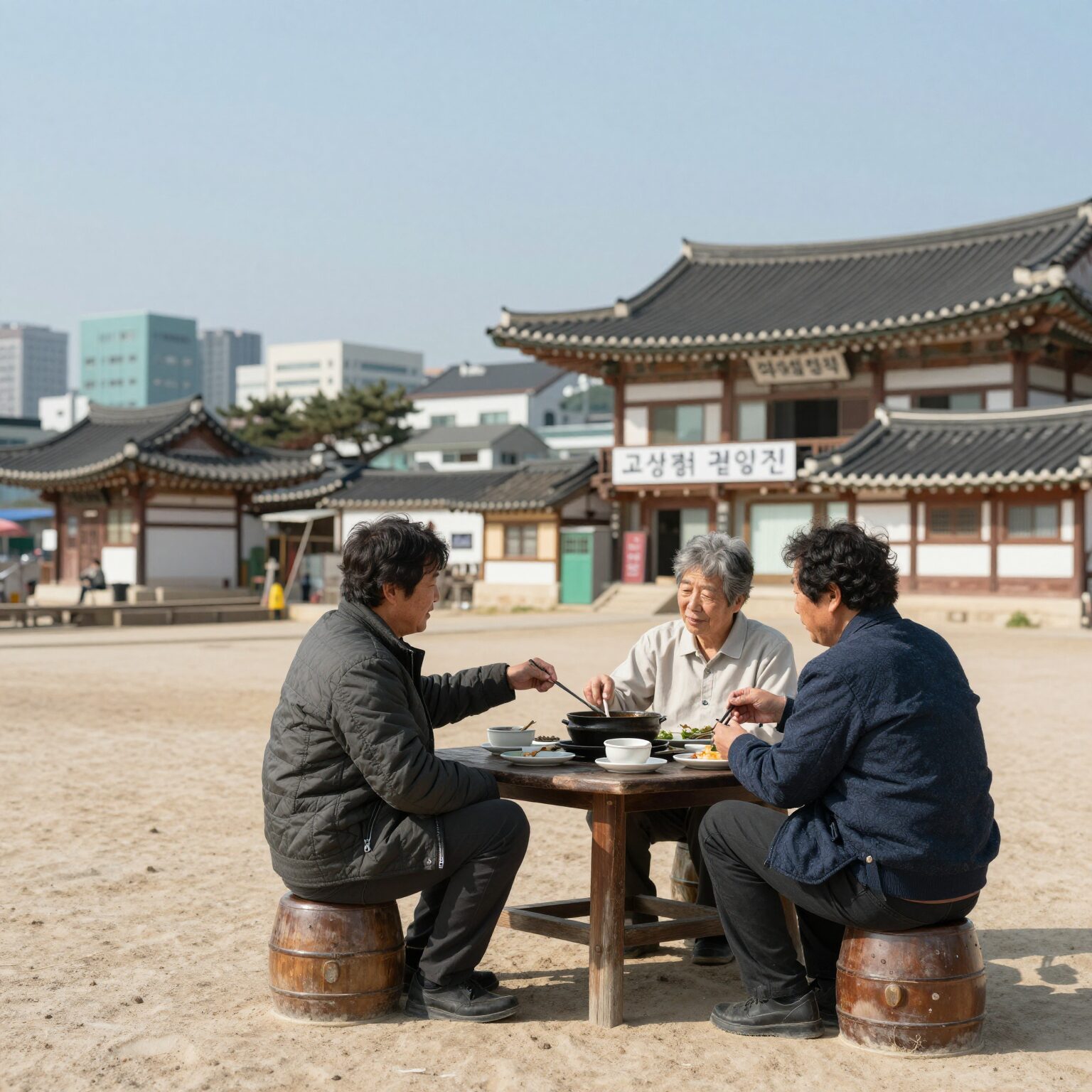 고성 부부횟집 모둠회와 함께한 풍경
