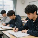 중3 수학 개념원리 RPM 3-2 답지 완벽 정리 개념원리 RPM 3-2 교재와 답지를 함께 공부하는 학생의 모습