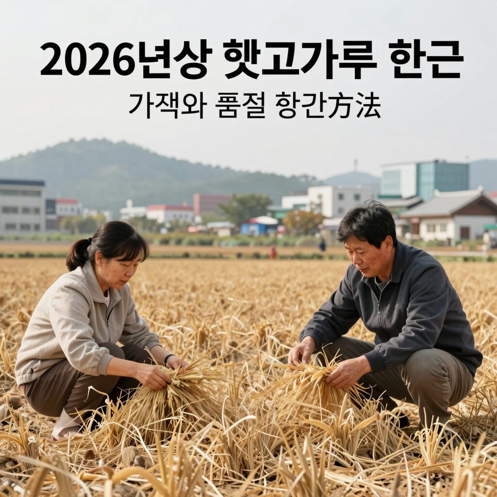 2026년산 햇고추가루 한근 가격과 품질 확인 방법