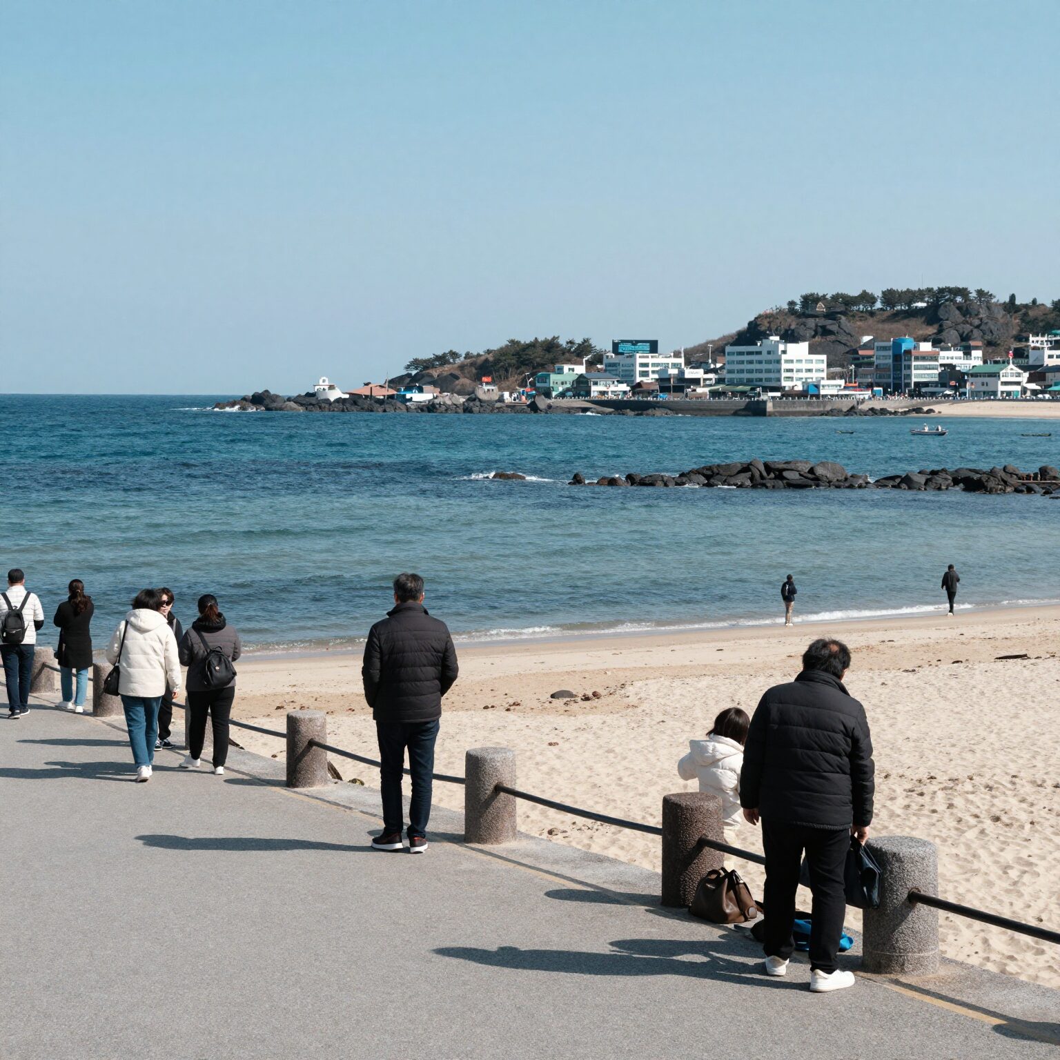 동해 한섬해변 감성바닷길에서 바라본 동해 바다 풍경