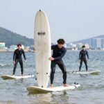 포항서프홀릭 초보 서핑 강습 후기 포항서프홀릭 용한리해수욕장 초보 서핑 강습 준비 모습
