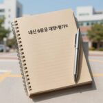 내신 6등급 대학 면접 준비용 노트와 펜
