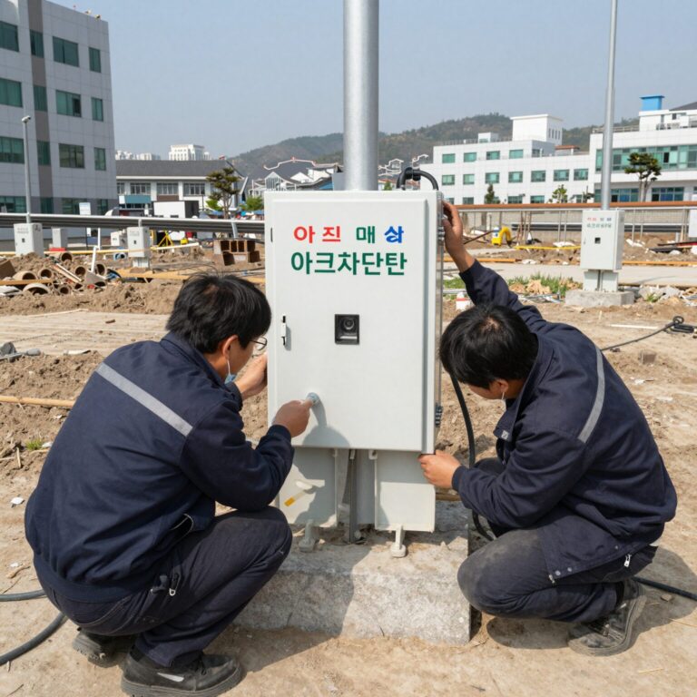 아크차단기 설치 현장 사진 전기화재 예방 장치