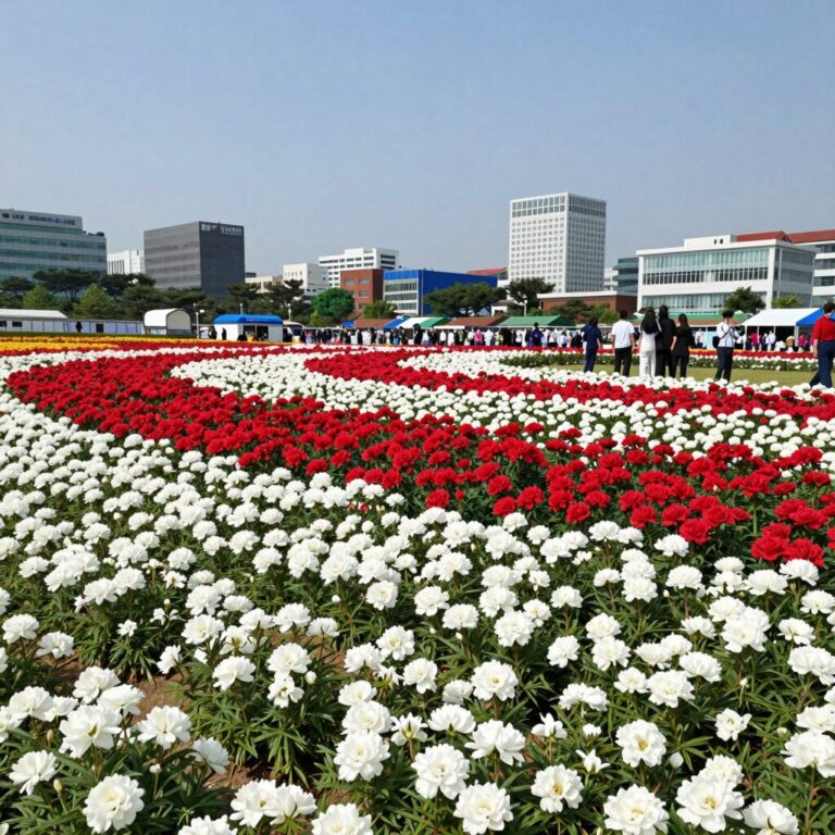 2026년 7월 부여 궁남지 연꽃축제 절정을 맞은 홍련과 백련이 만개한 풍경